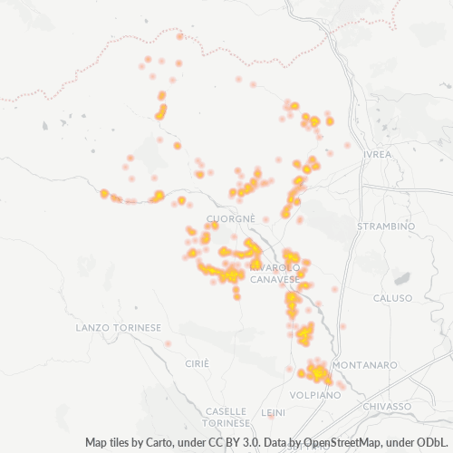 Dami ng Negosyo sa Postal Code 10080 - Canischio, Piemonte