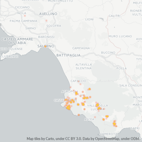 Dami ng Negosyo sa Postal Code 84060 - Montecorice, Campania
