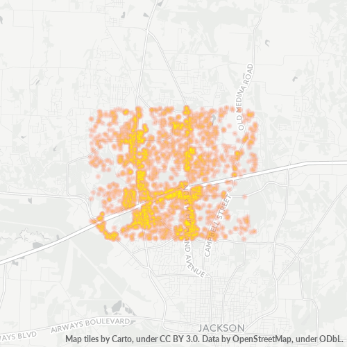 Virksomhedskoncentration i Postnummer 38305 - Jackson, Tennessee