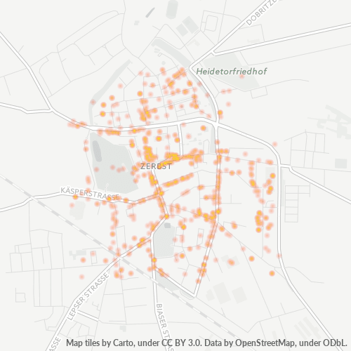 Business Concentration in Postal Code 39261 - Zerbst, Saxony-Anhalt