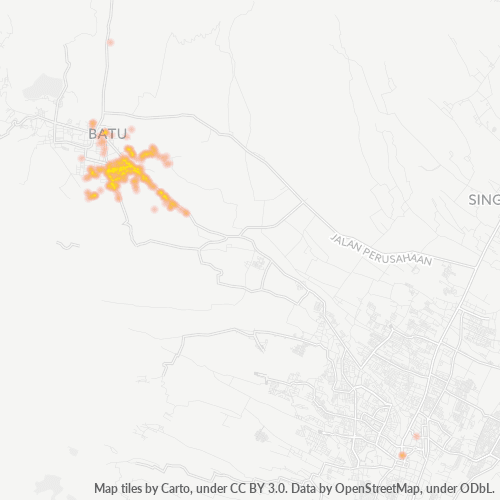 Dami ng Negosyo sa Postal Code 65315 - Batu, Silangang Java