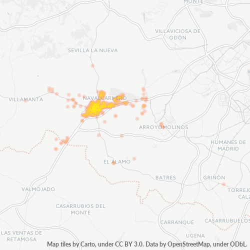 Bedrijfsconcentratie in Postcode 28600 - Navalcarnero, Madrid (autonome gemeenschap)