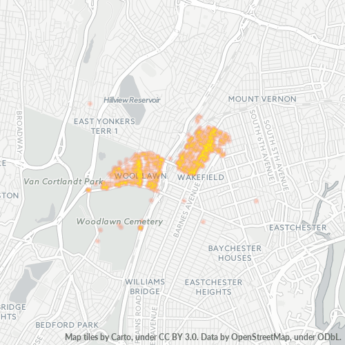 Verksamhetskoncentration i Postnummer 10470 - Bronx, New York (delstat)
