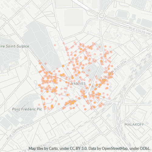 Dami ng Negosyo sa Postal Code 92170 - Vanves, Pulo ng Pransiya
