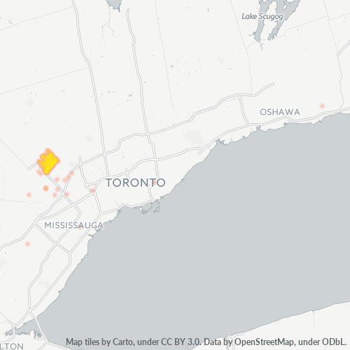 Dami ng Negosyo sa Postal Code L6R - Brampton, Ontario