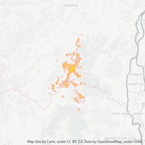 Dami ng Negosyo sa Postal Code 07150 - Vagnas, Rhône-Alpes