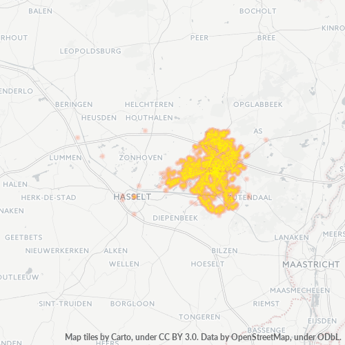 Bedrijfsconcentratie in Postcode 3600 - Genk, Vlaanderen