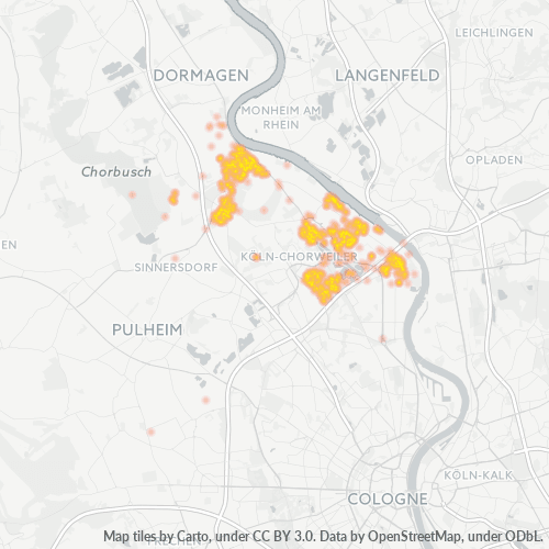 Business Concentration in Postal Code 50769 - Cologne, North Rhine-Westphalia