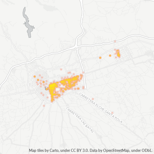 Bedrijfsconcentratie in Postcode 03203 - Elx, Valencia (autonome gemeenschap)