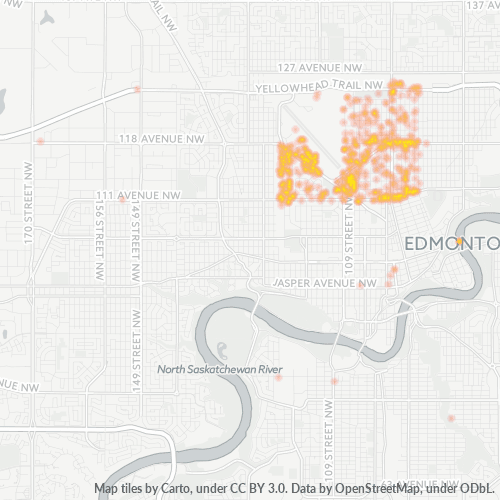Dami ng Negosyo sa Postal Code T5G - Edmonton, Alberta