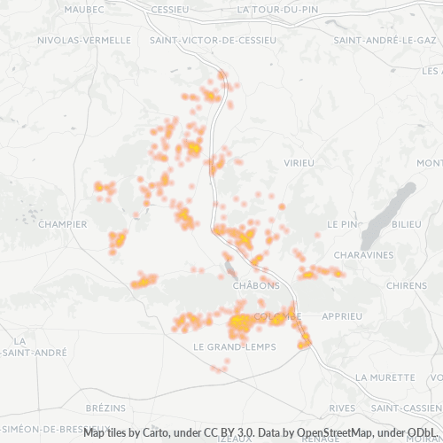 Dami ng Negosyo sa Postal Code 38690 - Oyeu, Rhône-Alpes