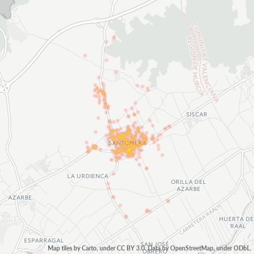 Mkusanyiko wa Biashara katika Posta 30140 - Santomera, Región de Murcia