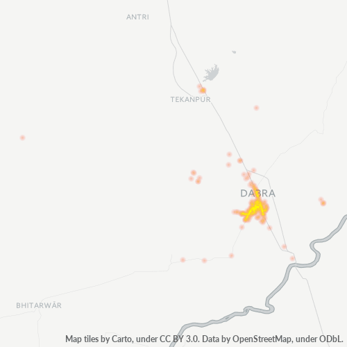 Bedrijfsconcentratie in Postcode 475110 - Madhya Pradesh