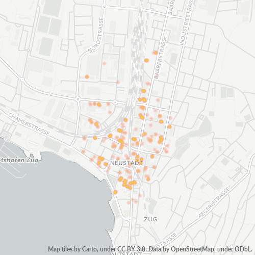 Dami ng Negosyo sa Postal Code 6304 - Zug, Kanton Zug