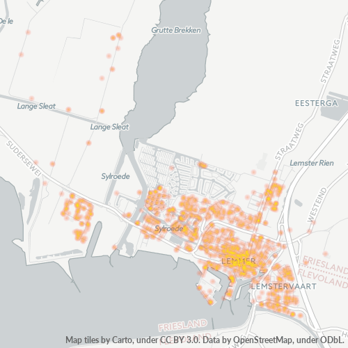 Dami ng Negosyo sa Postal Code 8531 - Lemmer, Provincie Friesland