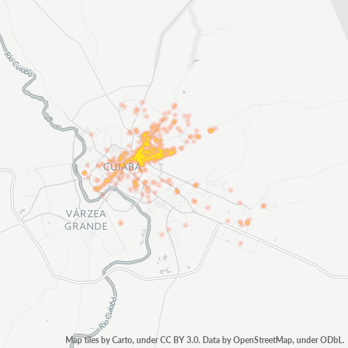 Dami ng Negosyo sa Postal Code 78050-000 - Cuiabá, Mato Grosso