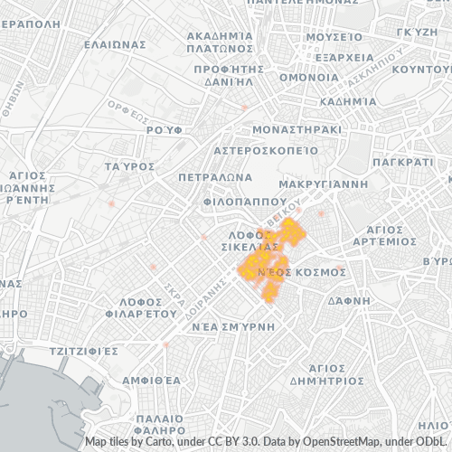 Bedriftskonsentrasjon i Postnummer 117 45 - Athen, Attica