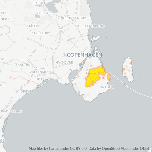Dami ng Negosyo sa Postal Code 2770 - Kastrup, Region Hovedstaden