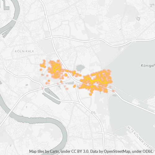 Business Concentration in Postal Code 51107 - Cologne, North Rhine-Westphalia
