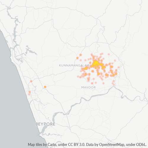 Dami ng Negosyo sa Postal Code 673601 - Kozhikode, State of Kerala