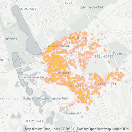 Business Concentration in Postal Code 30519 - Hanover, Lower Saxony