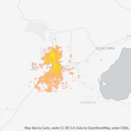 Dami ng Negosyo sa Postal Code 2001 - Valencia, Estado Carabobo