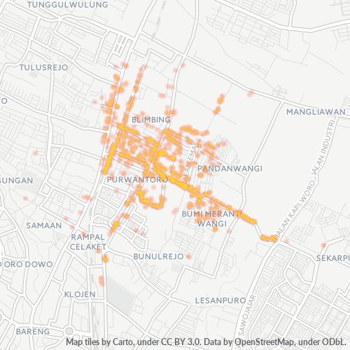 Dami ng Negosyo sa Postal Code 65122 - Malang, Silangang Java