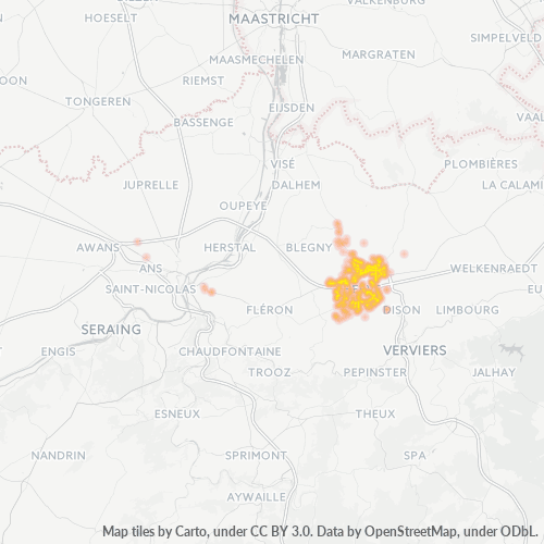 Bedrijfsconcentratie in Postcode 4651 - Herve, Wallonië
