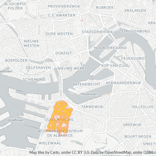 Dami ng Negosyo sa Postal Code 3082 - Rotterdam, Provincie Zuid-Holland