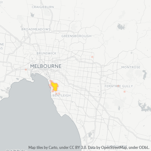 Dami ng Negosyo sa Postal Code 3185 - Elsternwick, Victoria