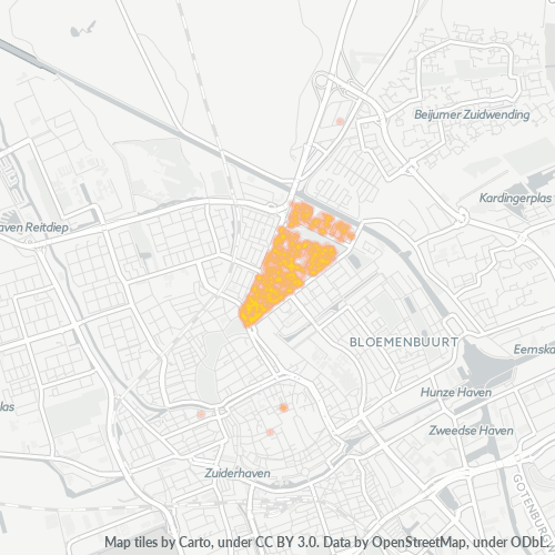 Dami ng Negosyo sa Postal Code 9715 - Groningen, Provincie Groningen