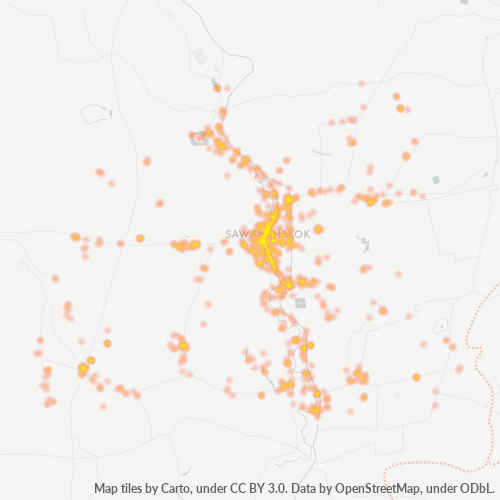 Bedrijfsconcentratie in Postcode 64110 - Sawankhalok, Changwat Sukhothai