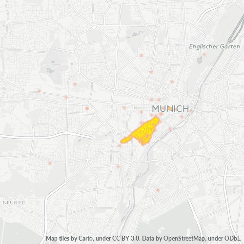 Business Concentration in Postal Code 80337 - Munich, Bavaria