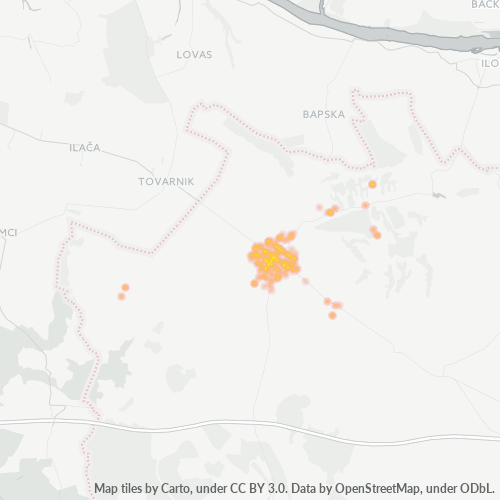 Bedrijfsconcentratie in Postcode 22240 - Šid, Vojvodina
