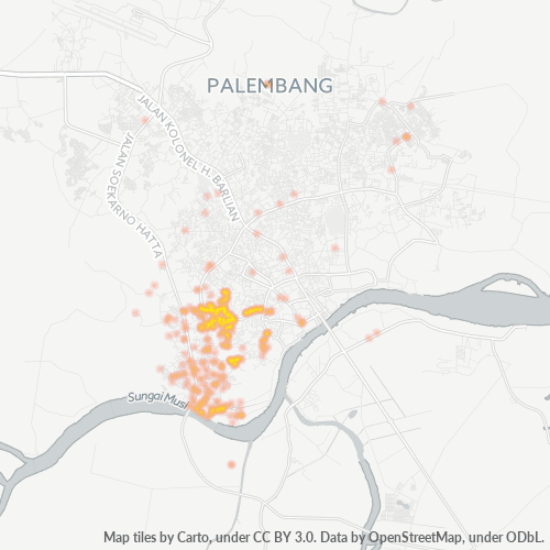 Dami ng Negosyo sa Postal Code 30139 - Palembang, Sumatera Selatan