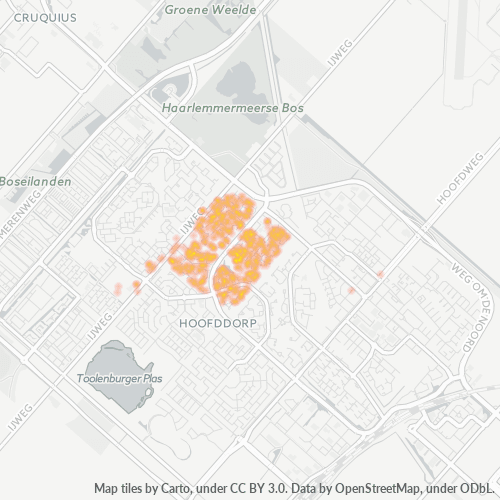 Dami ng Negosyo sa Postal Code 2133 - Hoofddorp, Provincie Noord-Holland