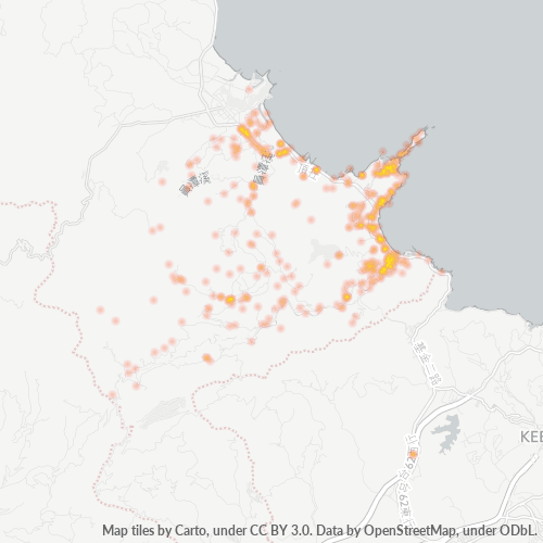 Bedrijfsconcentratie in Postcode 207 - Wanli, Taipei (stad)