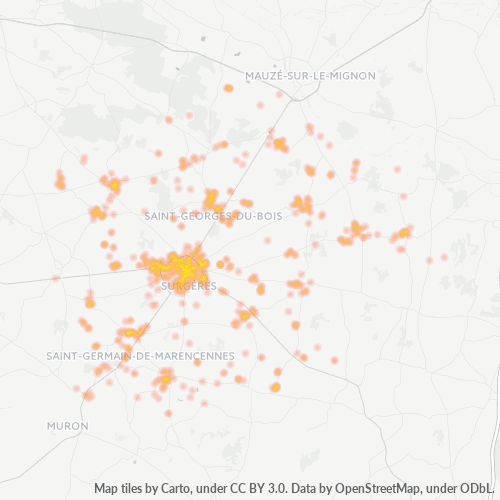 Dami ng Negosyo sa Postal Code 17700 - Vandré, Poitou-Charentes