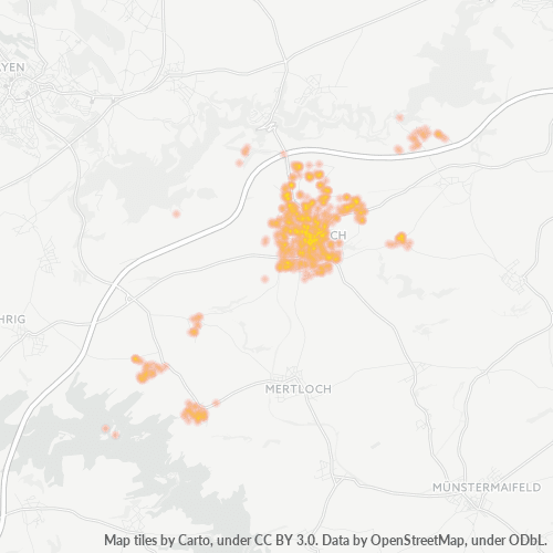 Bedrijfsconcentratie in Postcode 56751 - Kollig, Rijnland-Palts