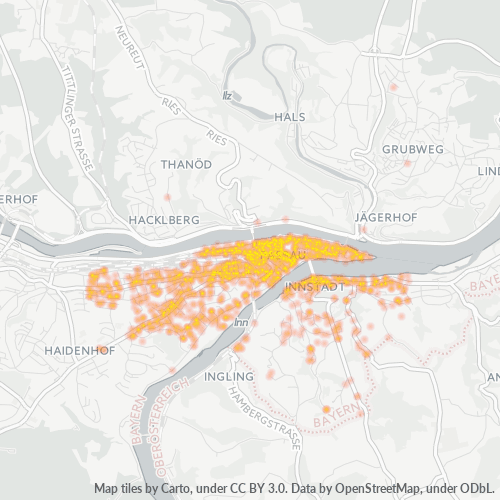Business Concentration in Postal Code 94032 - Passau, Bavaria