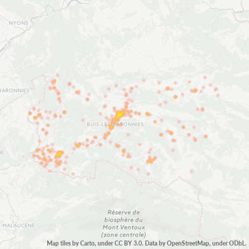 Dami ng Negosyo sa Postal Code 26170 - Propiac, Rhône-Alpes