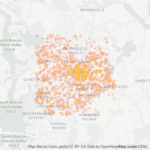 Mkusanyiko wa Biashara katika Posta 20832 - Olney, Maryland