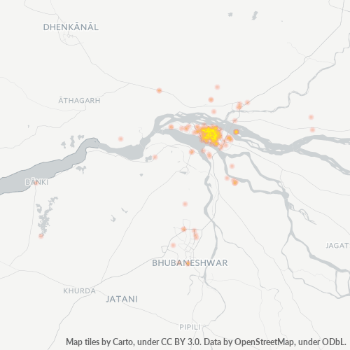 Dami ng Negosyo sa Postal Code 753001 - Cuttack, State of Odisha