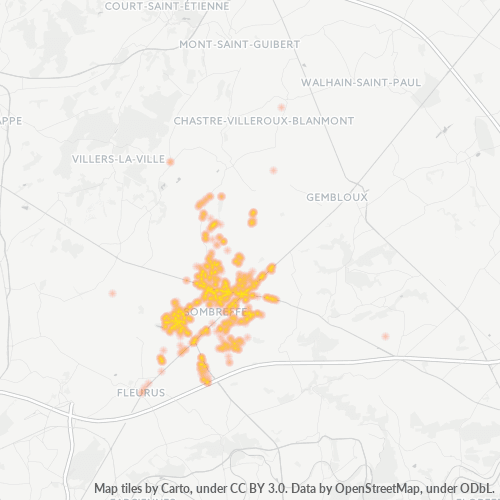 Bedrijfsconcentratie in Postcode 5140 - België