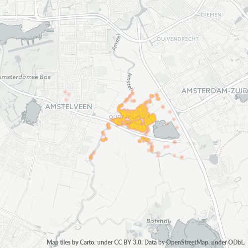 Verksamhetskoncentration i Postnummer 1191 - Ouderkerk aan de Amstel, Noord-Holland