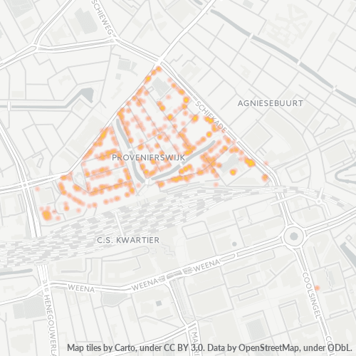 Dami ng Negosyo sa Postal Code 3033 - Rotterdam, Provincie Zuid-Holland