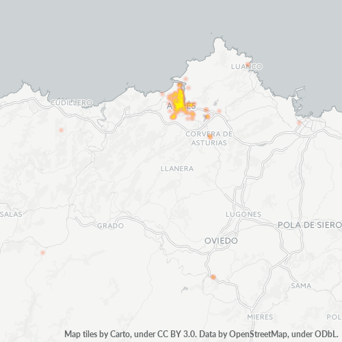 Dami ng Negosyo sa Postal Code 33401 - Mar, Asturias (Espanya)