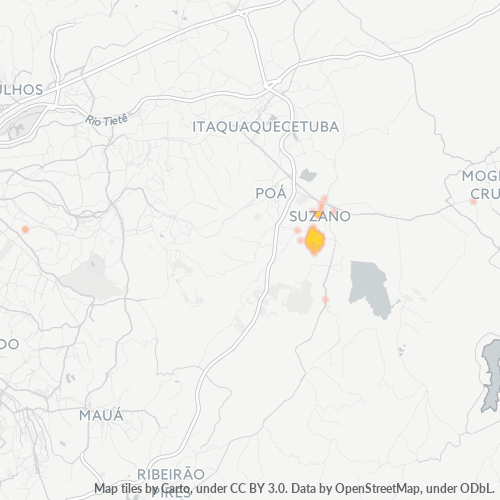Dami ng Negosyo sa Postal Code 08665-000 - Suzano, São Paulo