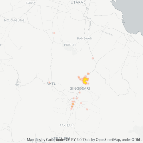 Dami ng Negosyo sa Postal Code 65215 - Malang, Silangang Java