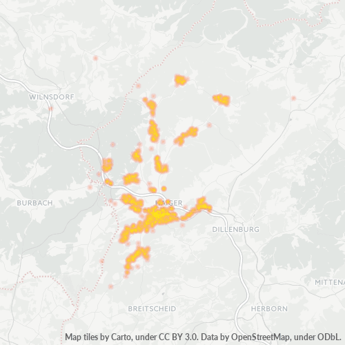 Business Concentration in Postal Code 35708 - Haiger, Hesse